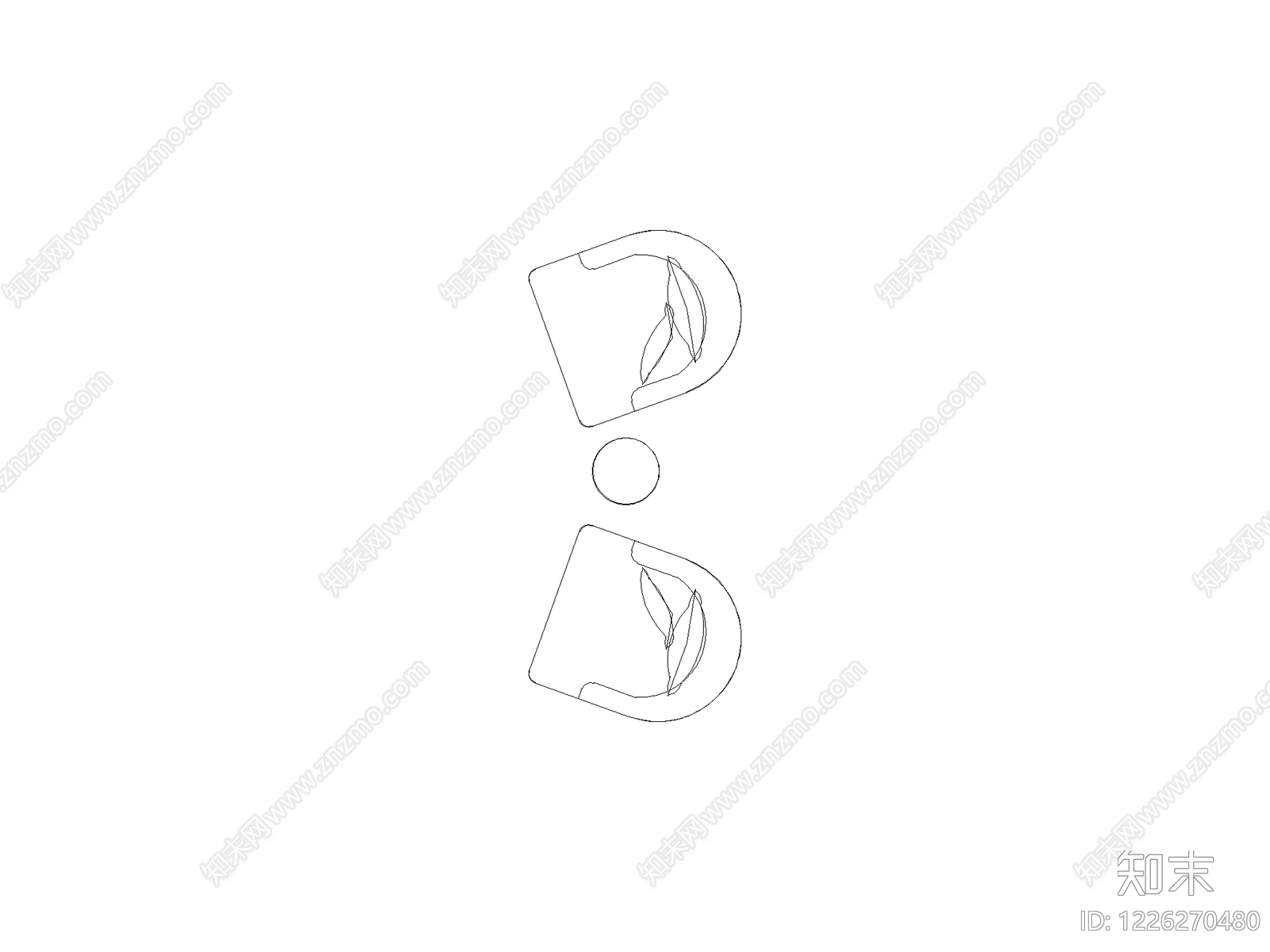 餐桌几类平立面餐桌cad施工图下载【ID:1226270480】