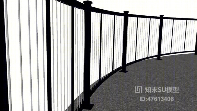 栏杆SU模型下载【ID:319324791】