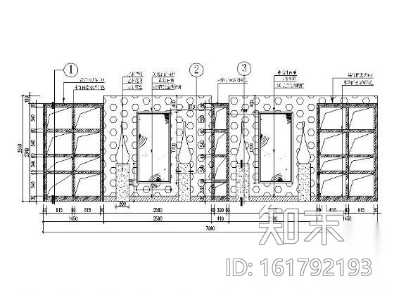 某奢华足浴城室内装修图（含效果）施工图下载【ID:161792193】