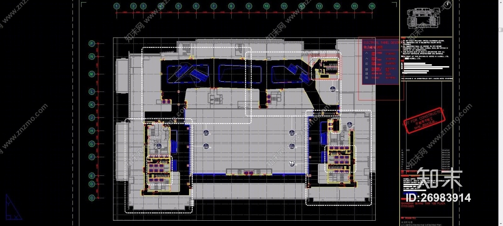 上海市虹口区四川北路4街坊108地块（CAD施工图纸）cad施工图下载【ID:26983914】