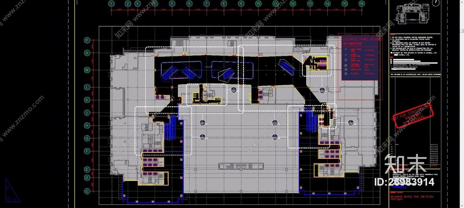 上海市虹口区四川北路4街坊108地块（CAD施工图纸）cad施工图下载【ID:26983914】