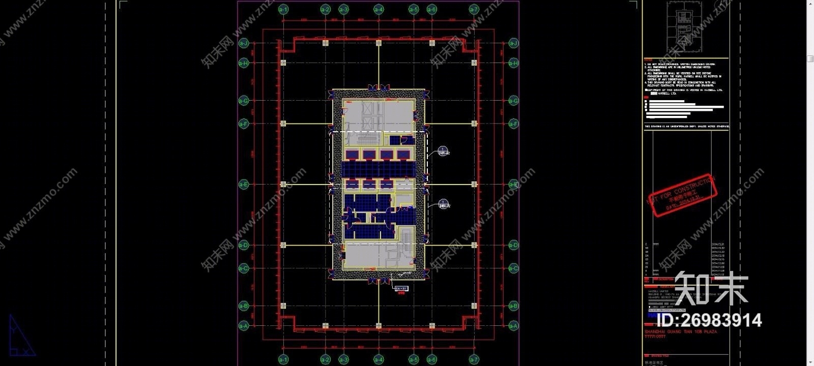 上海市虹口区四川北路4街坊108地块（CAD施工图纸）cad施工图下载【ID:26983914】