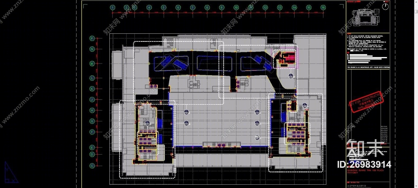 上海市虹口区四川北路4街坊108地块（CAD施工图纸）cad施工图下载【ID:26983914】