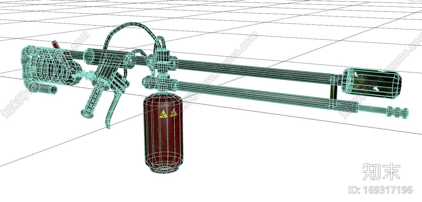 超写实火焰喷射器CG模型下载【ID:169317196】