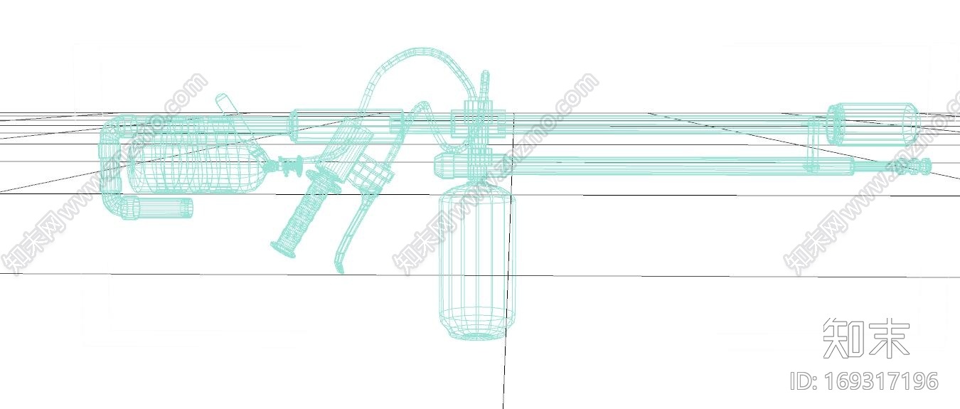 超写实火焰喷射器CG模型下载【ID:169317196】