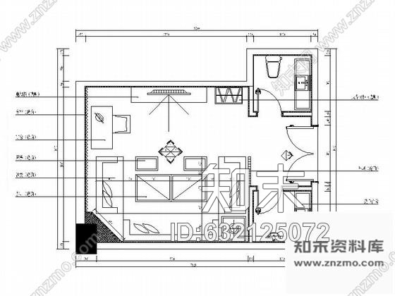 施工图北京欧式量贩式娱乐会所KTV包间装修图cad施工图下载【ID:632125072】