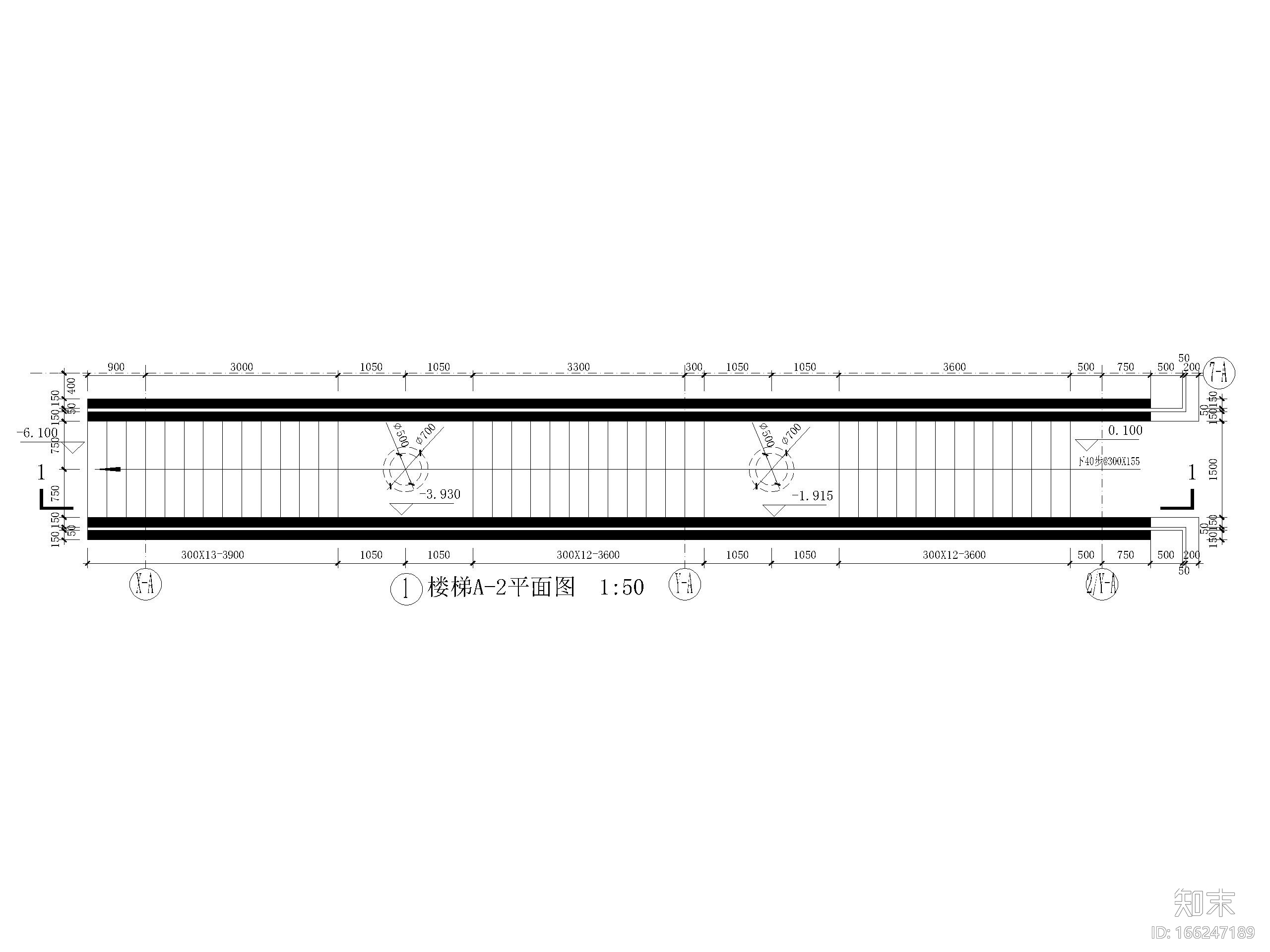 室外庭院楼梯详图设计（CAD）施工图下载【ID:166247189】