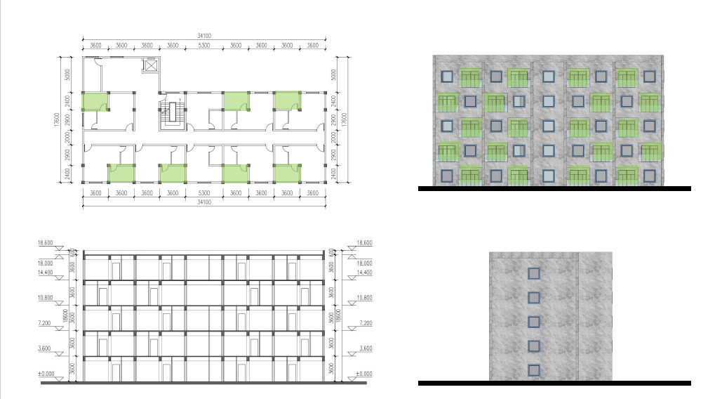 [上海]长宁区延安西路改造建筑方案（包含四套项目方案）cad施工图下载【ID:166819153】