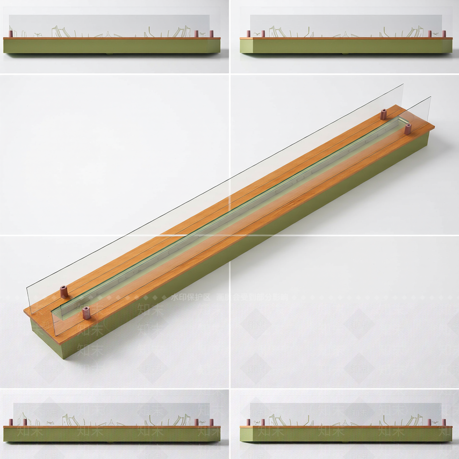 长条形火焰装饰灯3D模型下载【ID:1206188685】