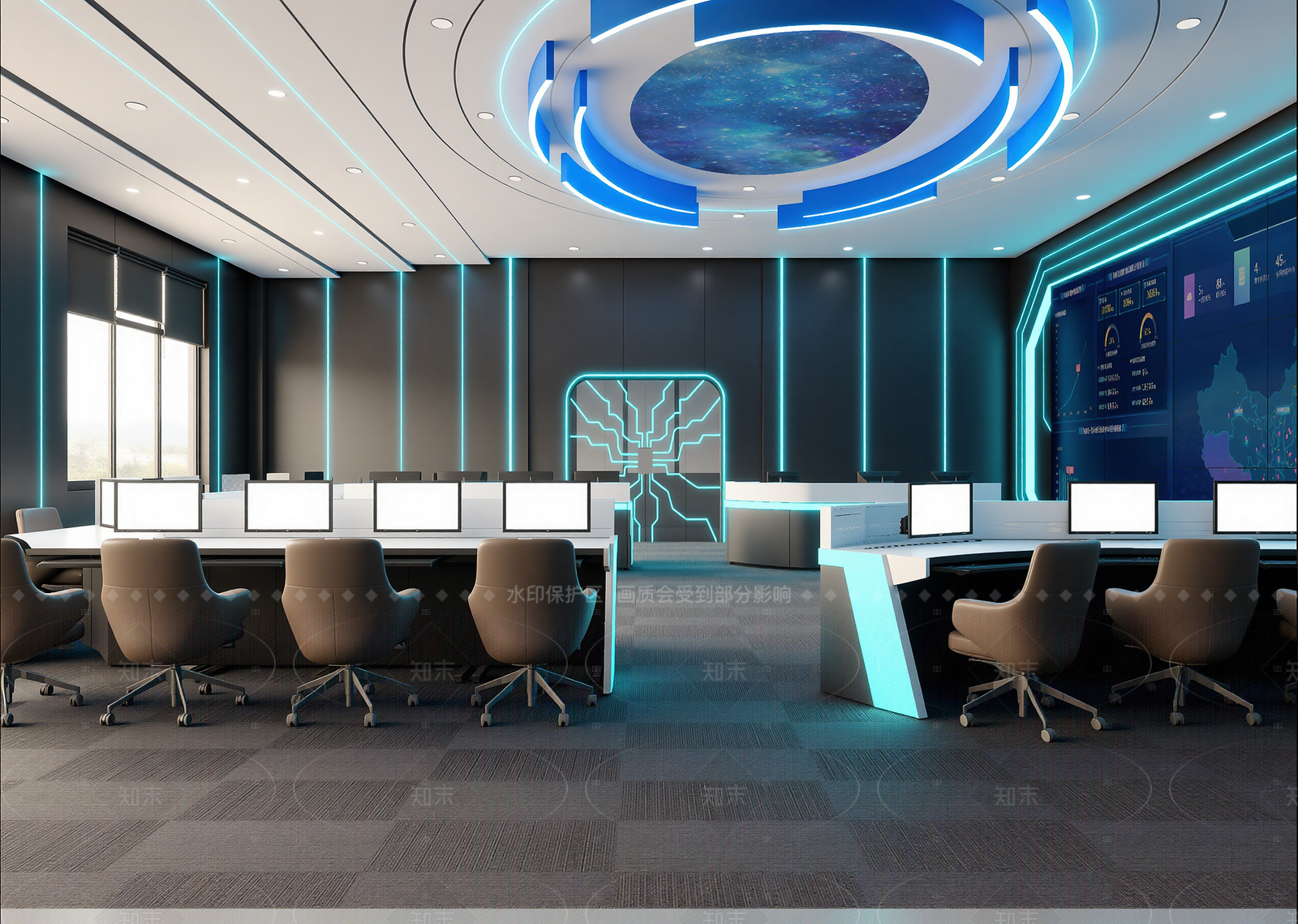 现代指挥中心3D模型下载【ID:1214947241】