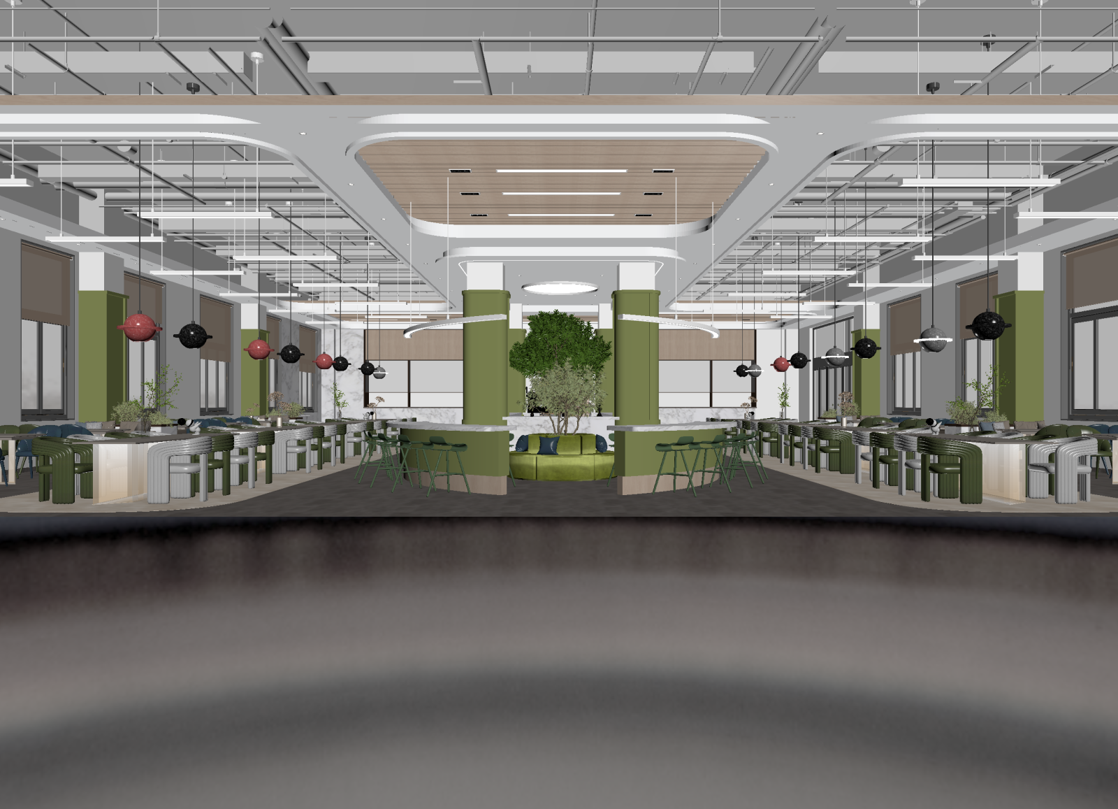 现代咖啡厅3D模型下载【ID:1214313889】