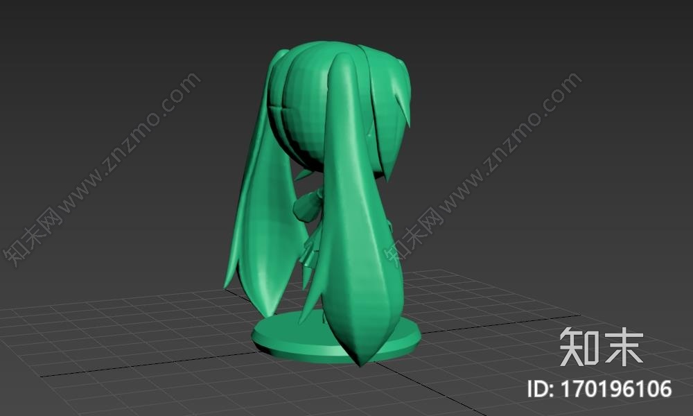 miku玩偶3d打印模型下载【ID:170196106】