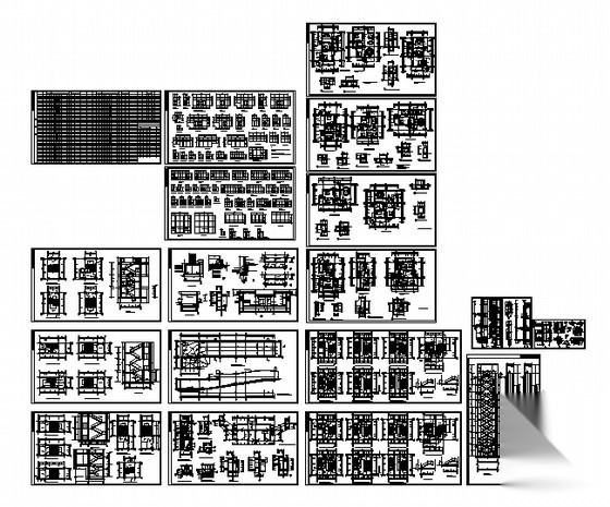 [西安]某十八层商住楼（带人防）建筑施工图cad施工图下载【ID:166702129】