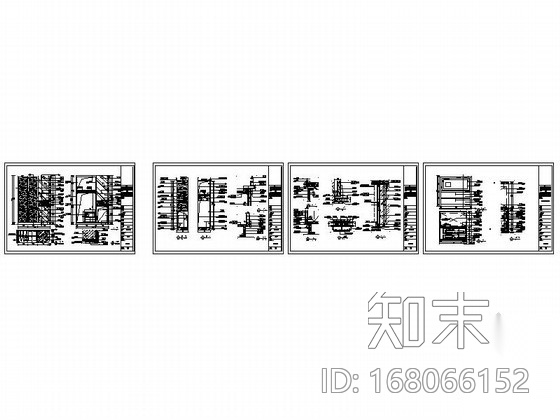 酒店客房烤漆玻璃衣柜详图施工图下载【ID:168066152】