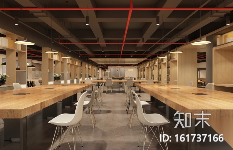 [武汉]禧玥励业公社共享办公空间丨效果图+施工图+机电...cad施工图下载【ID:161737166】