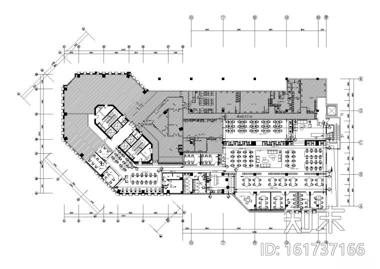 [武汉]禧玥励业公社共享办公空间丨效果图+施工图+机电...cad施工图下载【ID:161737166】