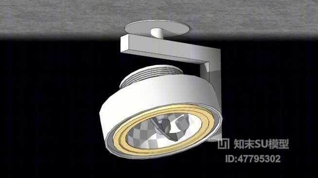 筒灯射灯SU模型下载【ID:47795302】