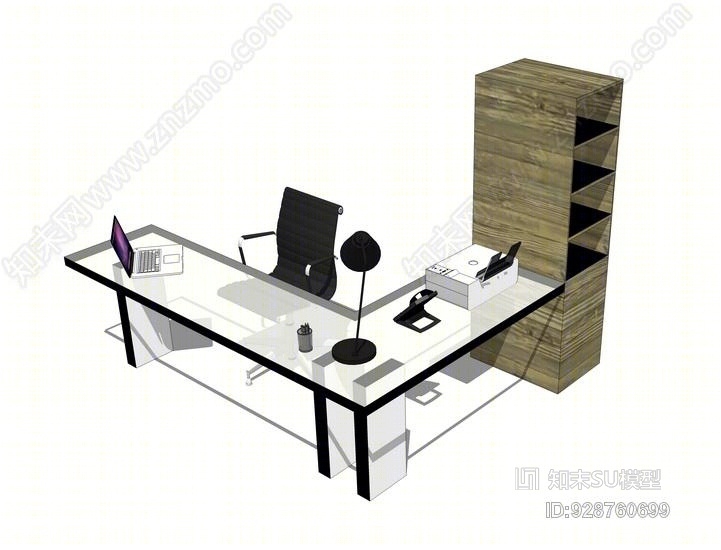 办公桌椅SU模型下载【ID:928760699】