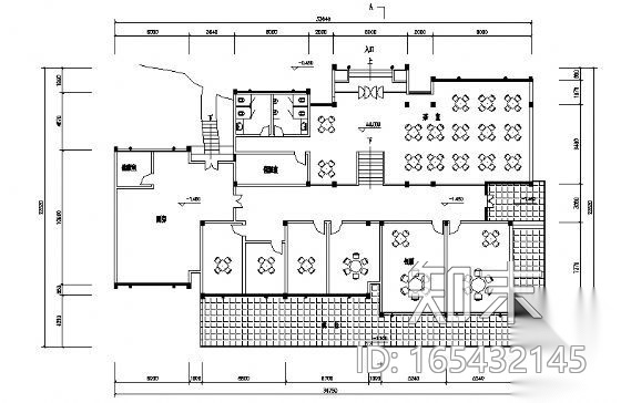 某单层茶室建筑方案图施工图下载【ID:165432145】