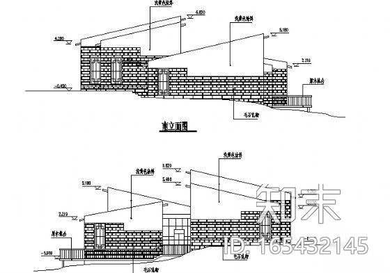 某单层茶室建筑方案图施工图下载【ID:165432145】