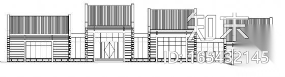 某单层茶室建筑方案图施工图下载【ID:165432145】