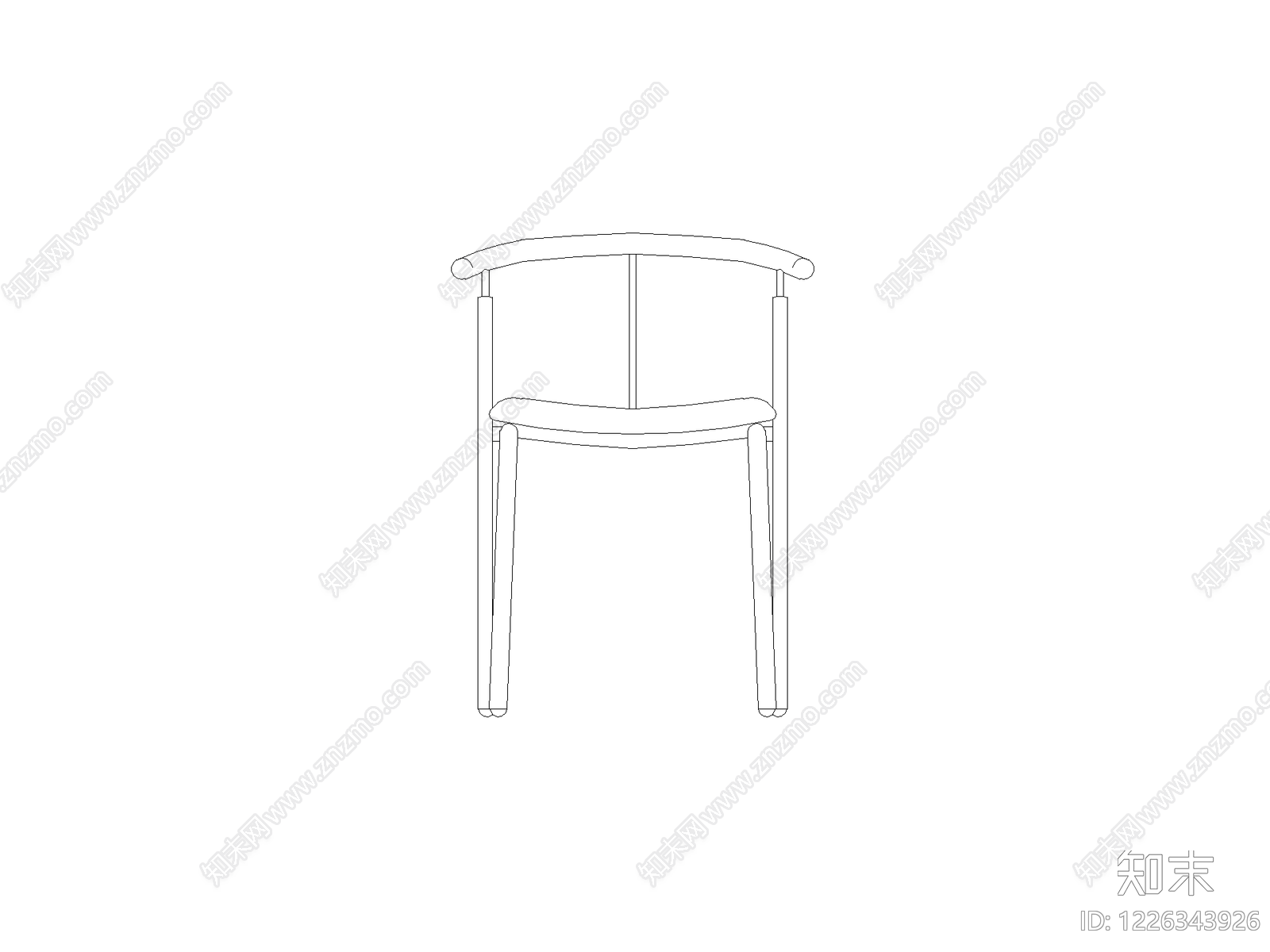 现代椅子CAD图纸