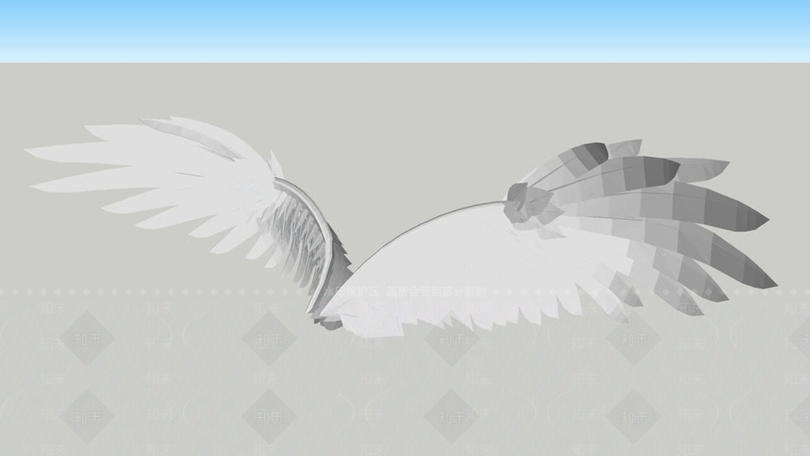 天使的翅膀SU模型下载【ID:1161709622】