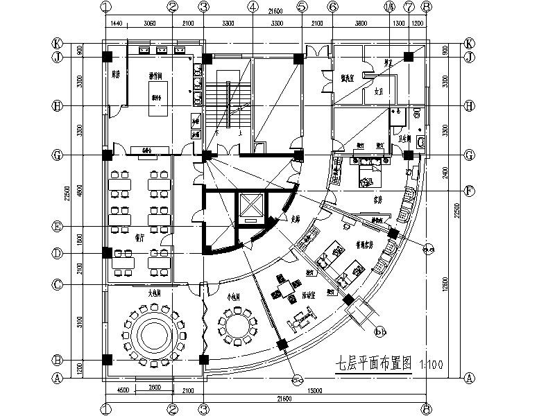 某单位接待用房室内装修施工图施工图下载【ID:160706147】