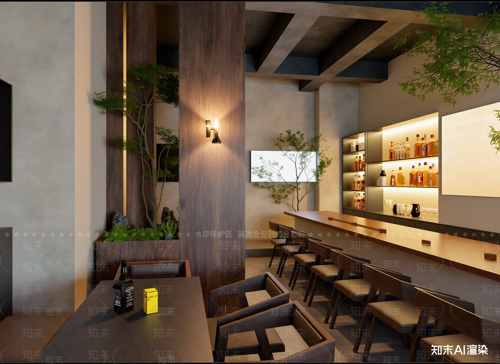 现代酒吧3D模型下载【ID:1215055495】