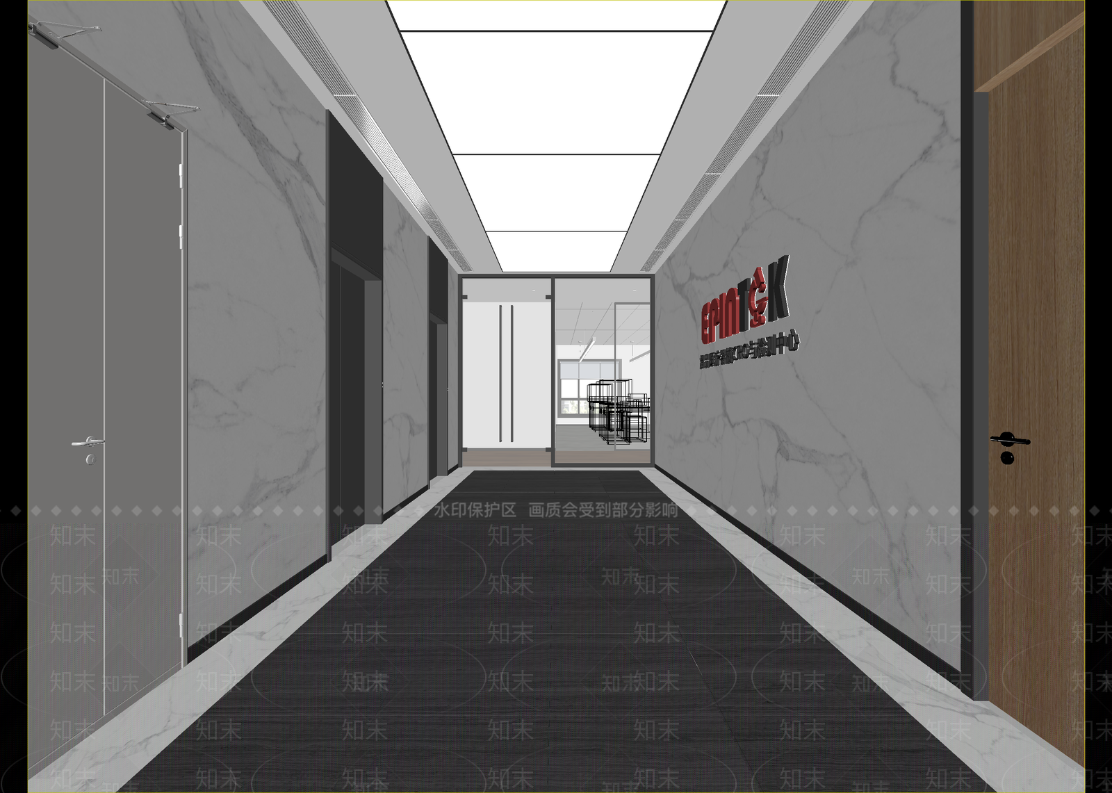 现代走廊3D模型下载【ID:1214741558】
