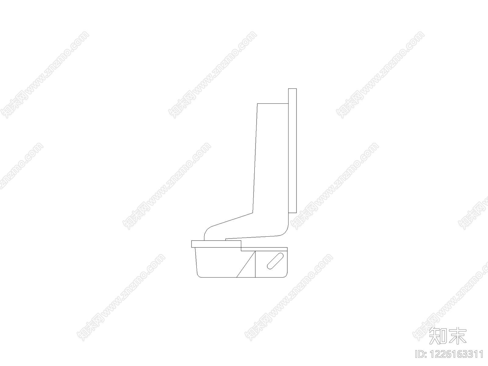 现代椅子CAD图纸