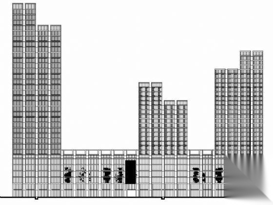 [宁波]某现代商业中心建筑设计施工图（含WORD说明及效果...cad施工图下载【ID:166205192】