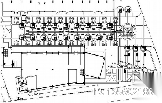 [武汉]小区售楼处及商业街景观设计施工图施工图下载【ID:165602188】