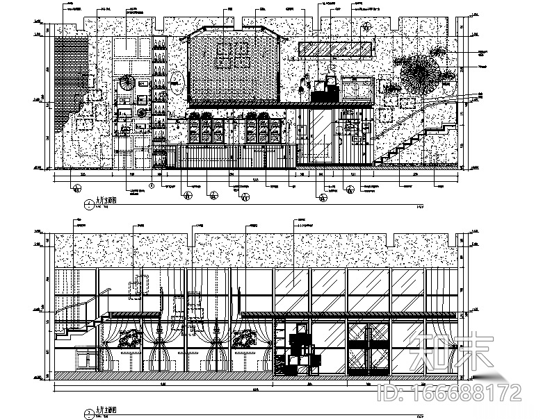 [广东]胡桃里音乐餐厅设计施工图（附效果图）cad施工图下载【ID:166688172】