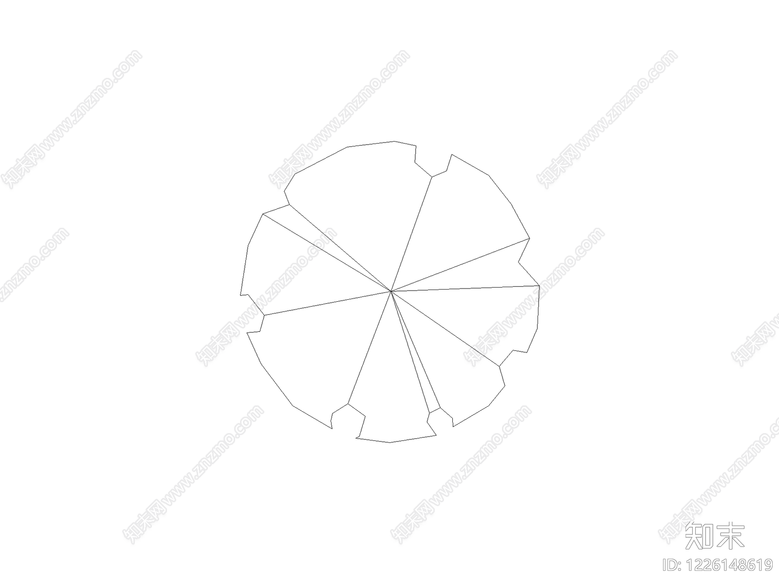 现代,新中式草坪种植CAD图纸