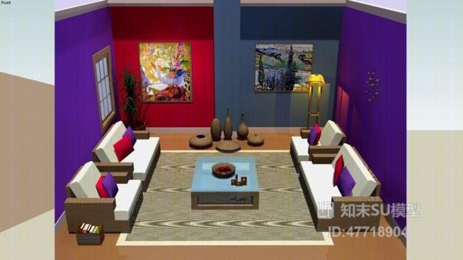 接待室SU模型下载【ID:47718904】