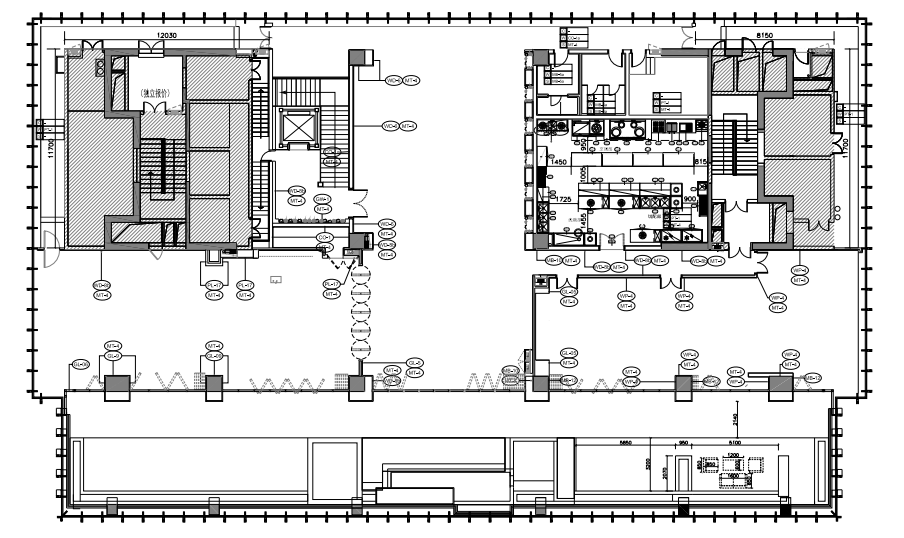 [广东]深圳某一鞋业总部办公楼28层施工图cad施工图下载【ID:165367110】
