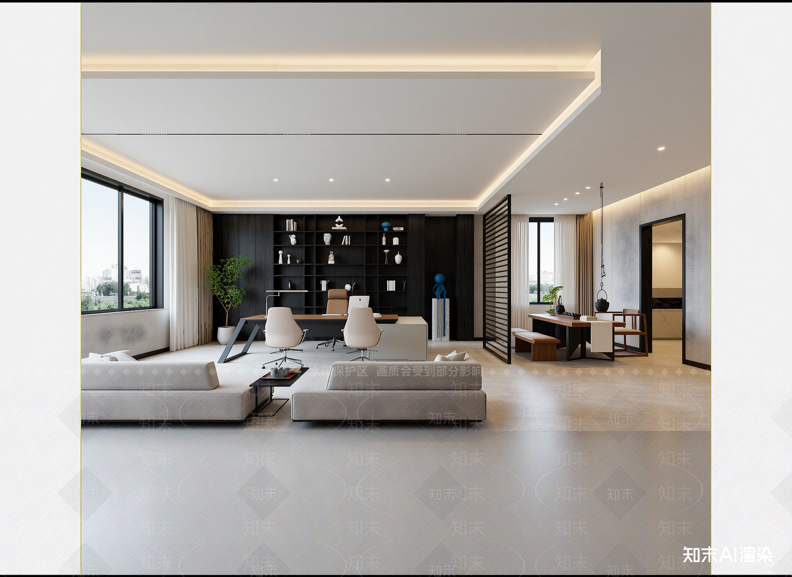 现代办公室3D模型下载【ID:1214749108】