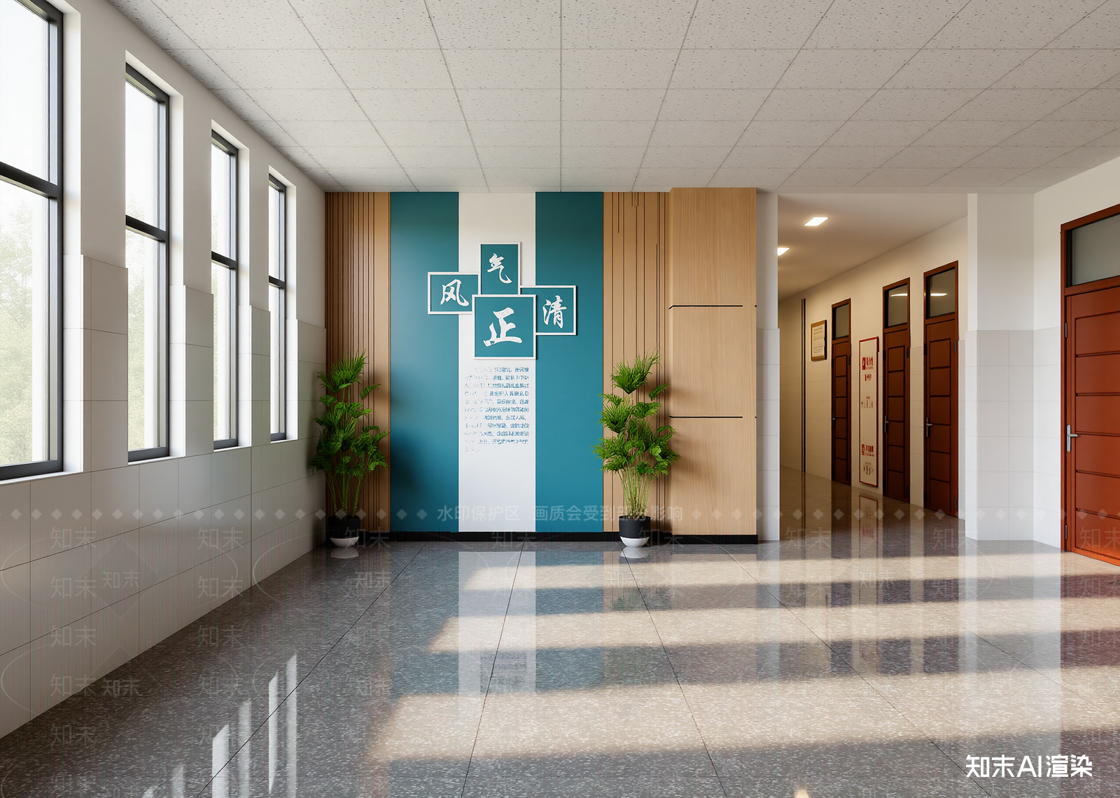 现代走廊3D模型下载【ID:1214821866】