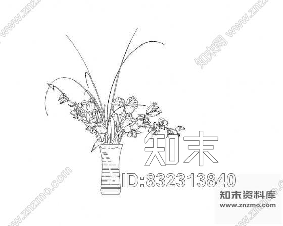 图块/节点精美植物图块cad施工图下载【ID:832313840】