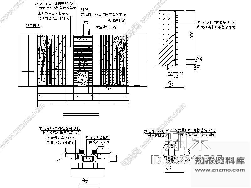 图块/节点简欧会客厅详图cad施工图下载【ID:832213785】
