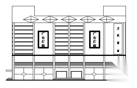 某五层钢结构商场建筑施工图（学生作业）cad施工图下载【ID:151508199】