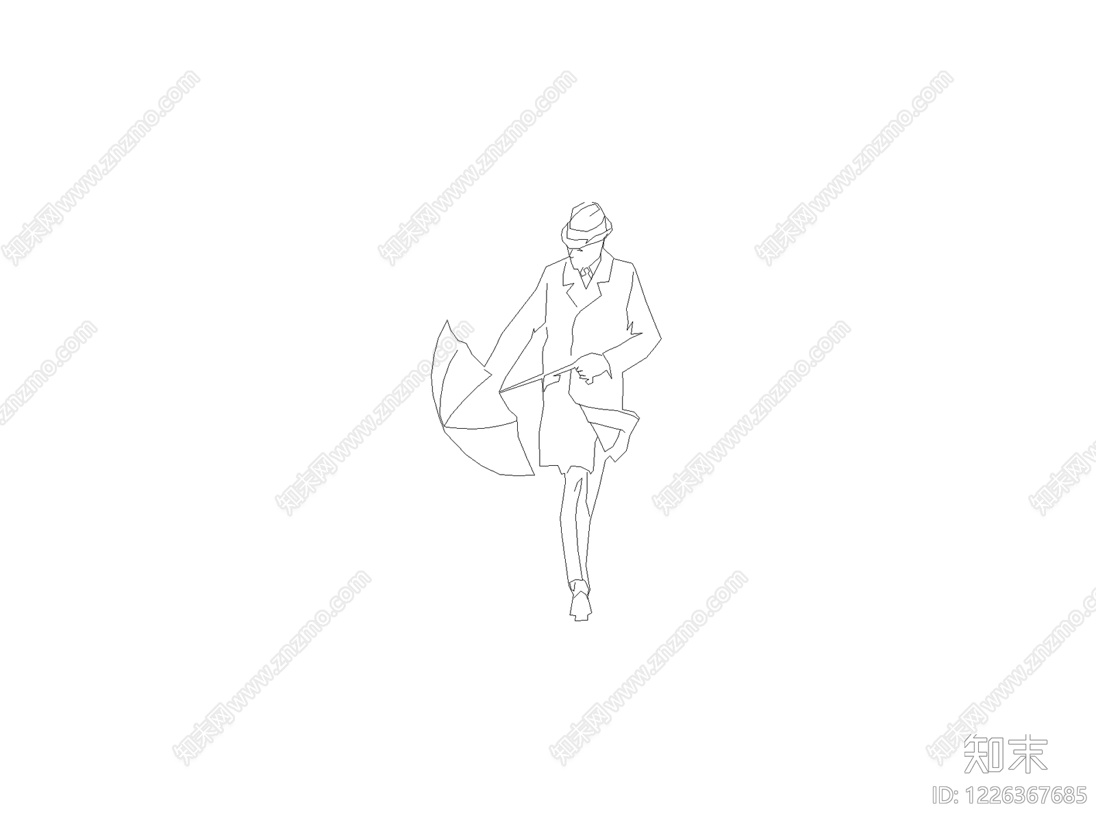 人物cad施工图下载【ID:1226367685】