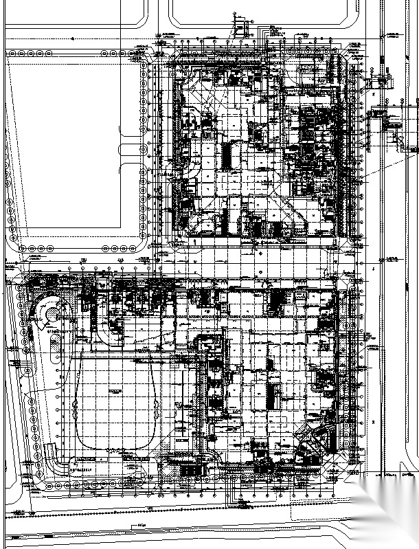 [浙江]地下一层停车场建筑施工图（出图图纸）cad施工图下载【ID:160579186】