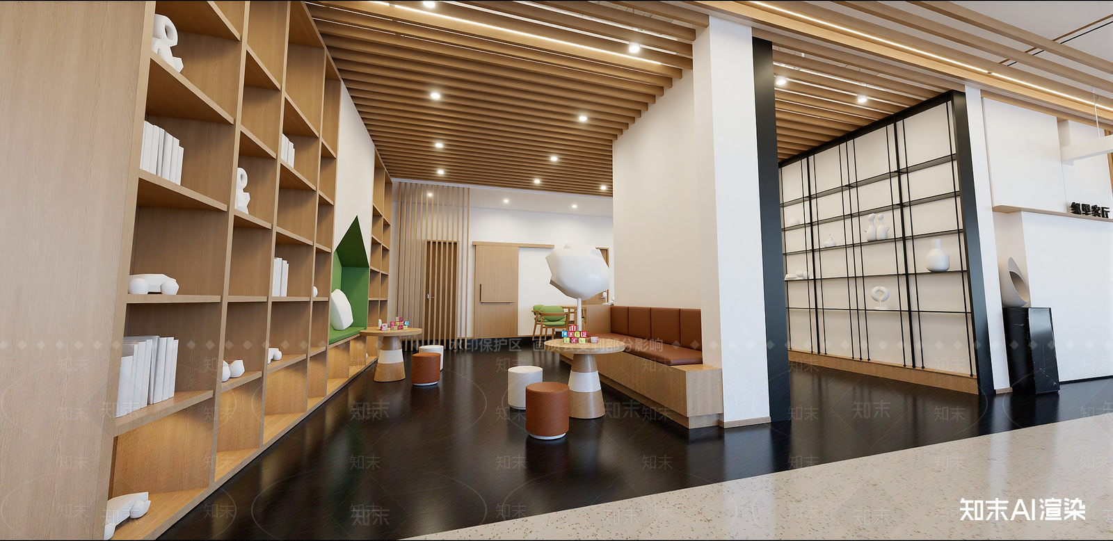 现代办事大厅SU模型下载【ID:1215963609】