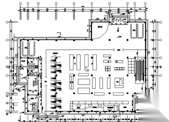 岳阳市某超市建筑设计施工图施工图下载【ID:151463138】