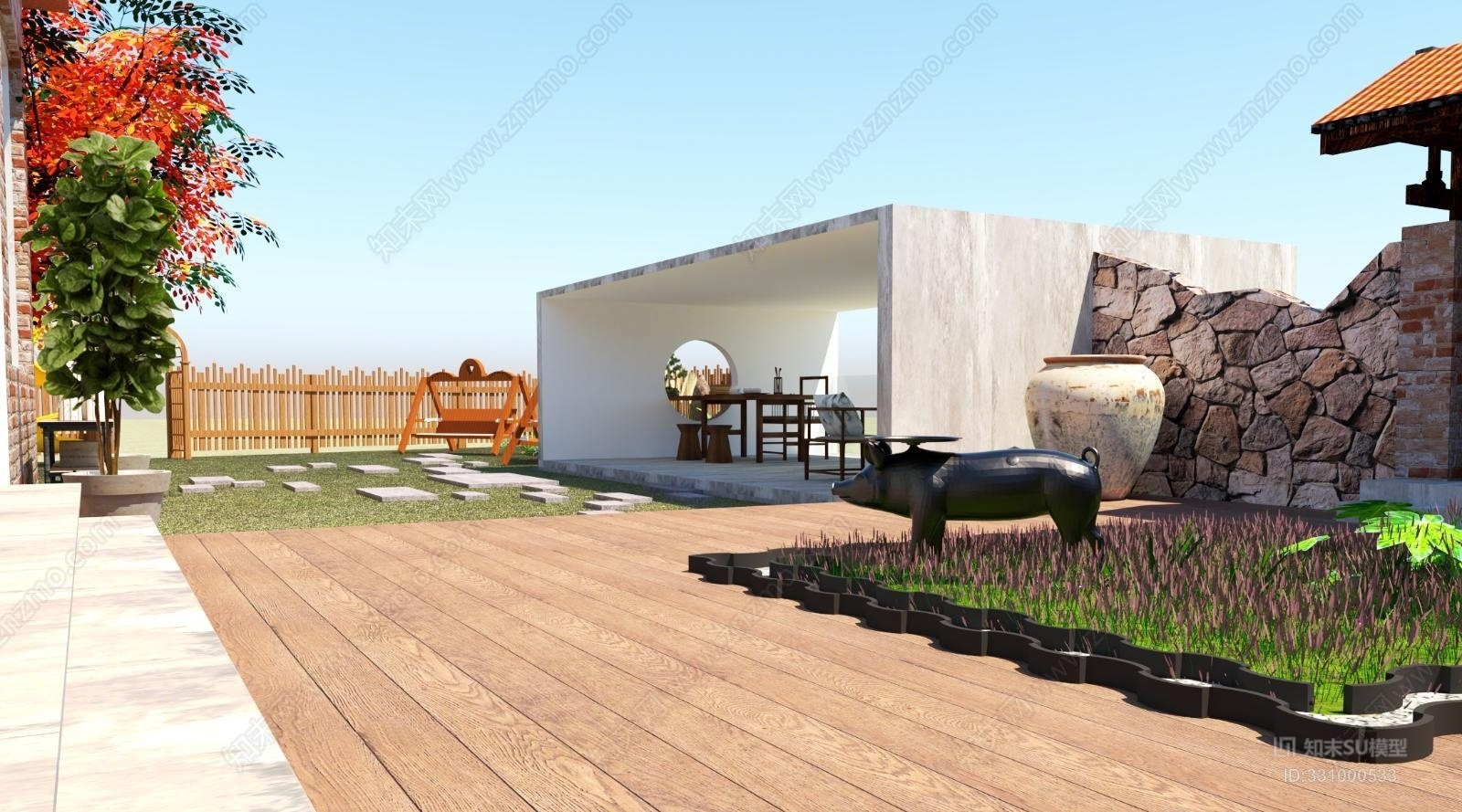 精品民宿SU模型下载【ID:331000533】