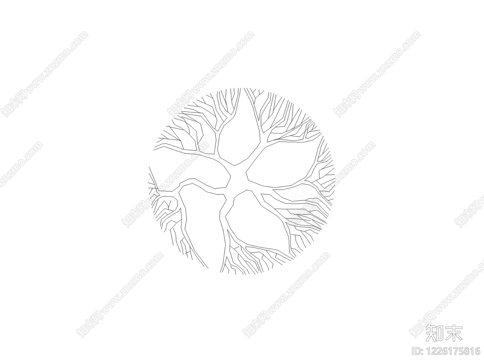 种植物平面图例cad施工图下载【ID:1226175816】