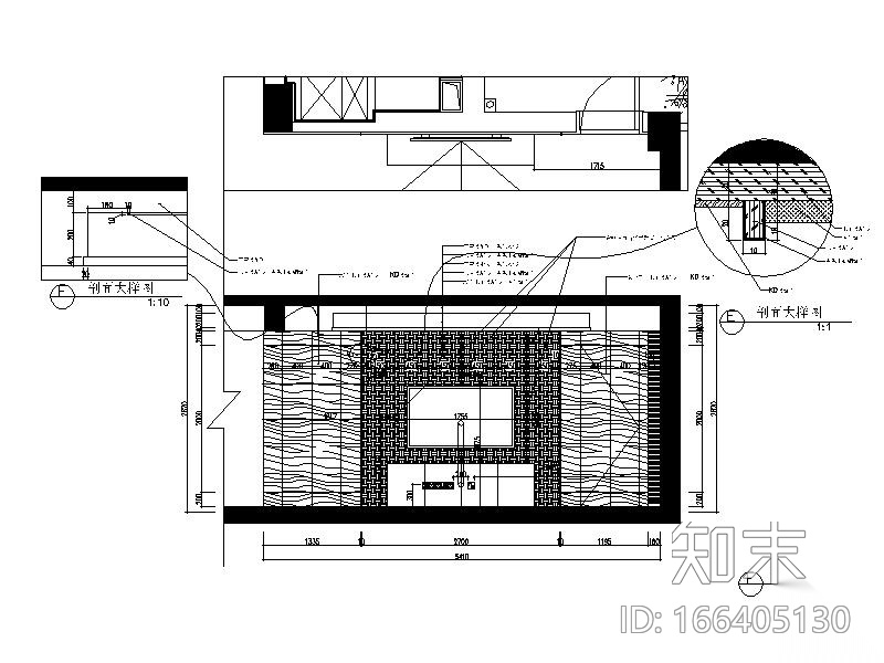 [杭州]现代简约精致四居室装修设计施工图（含实景图）cad施工图下载【ID:166405130】