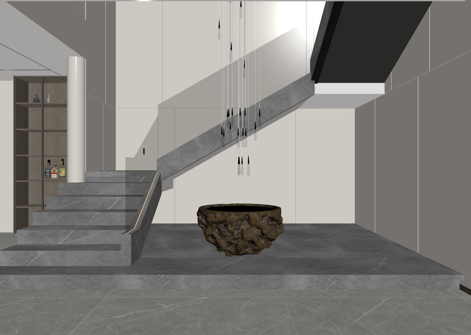 现代酒店大堂3D模型下载【ID:1213891595】